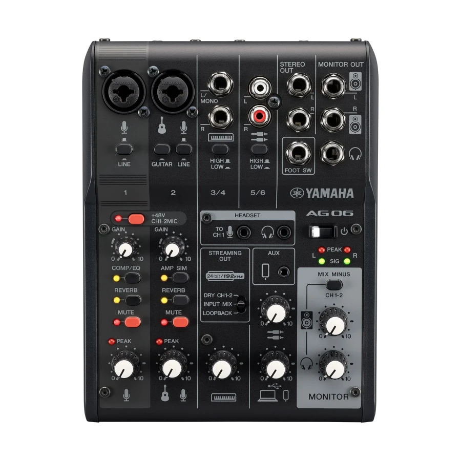 Alternative view of AG06MK2 Live Streaming Mixer