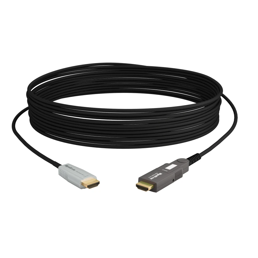 24Gbps 4-core Active Optical HDMI Cable | 4K HDR 4:4:4/60 | Kevlar strengthened | Detachable Head | CPR Rated