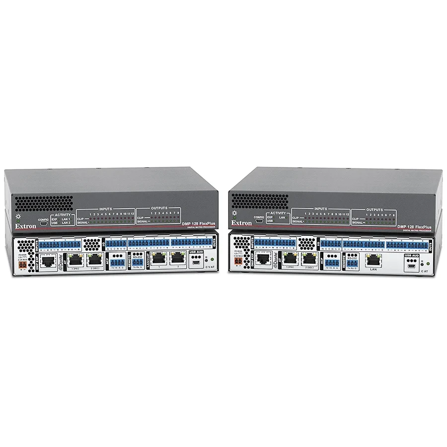 DMP 128 FlexPlus ProDSP Dante Digital Matrix Processors