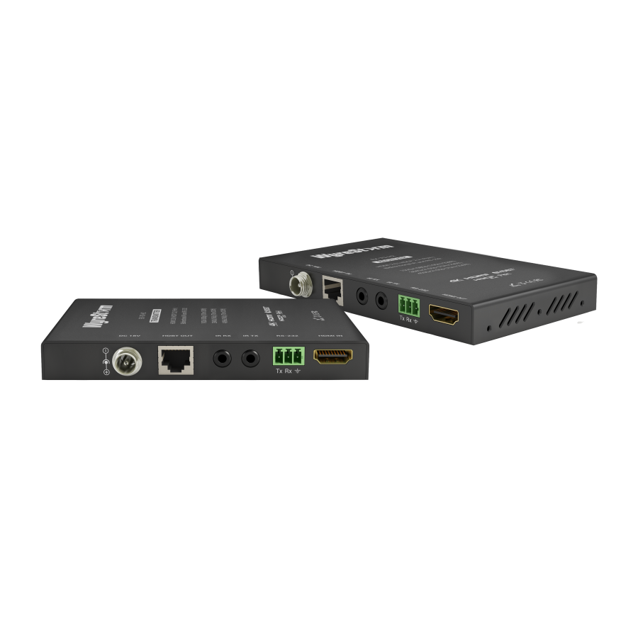 4K HDR HDBaseT Extender with HDCP 2.2 and 2-way PoH