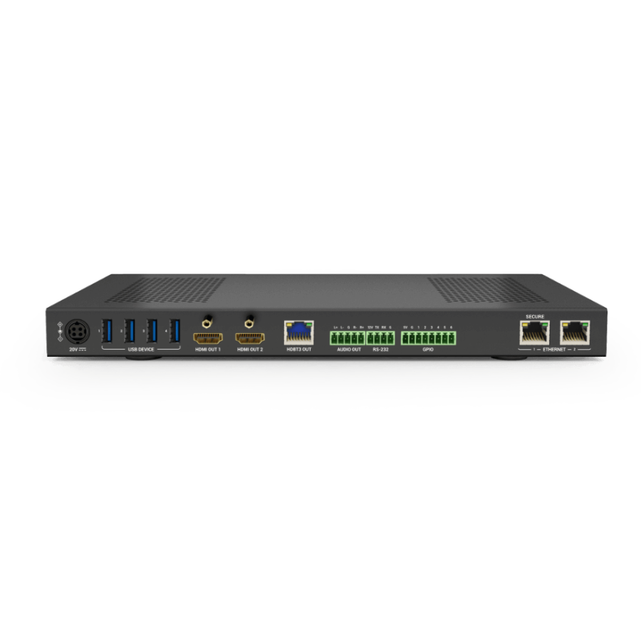 Alternative view of 4×3 Multi-Input Conference Room Switcher with Advanced USB-C Integration & HDBT 3.0 Output
