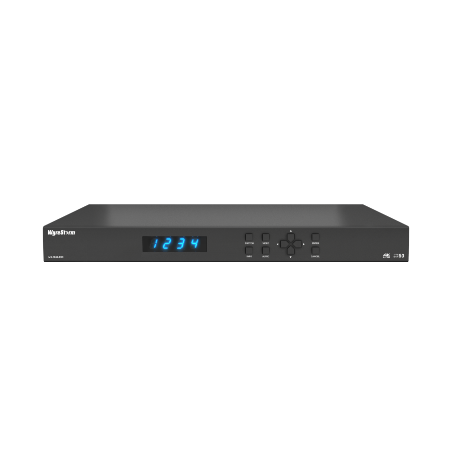 8×4 Seamless Matrix Switch for Presentation Systems with USB-C, HDMI, Audio DSP, and Dante