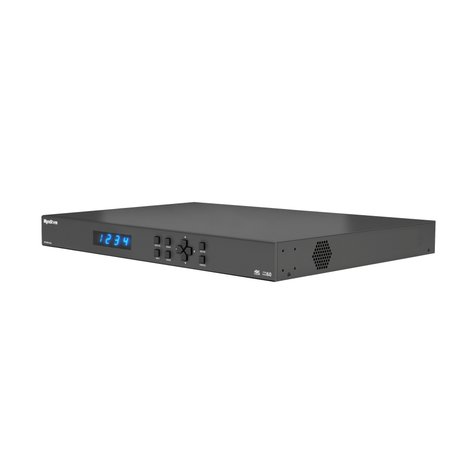 Alternative view of 8×4 Seamless Matrix Switch for Presentation Systems with USB-C, HDMI, Audio DSP, and Dante