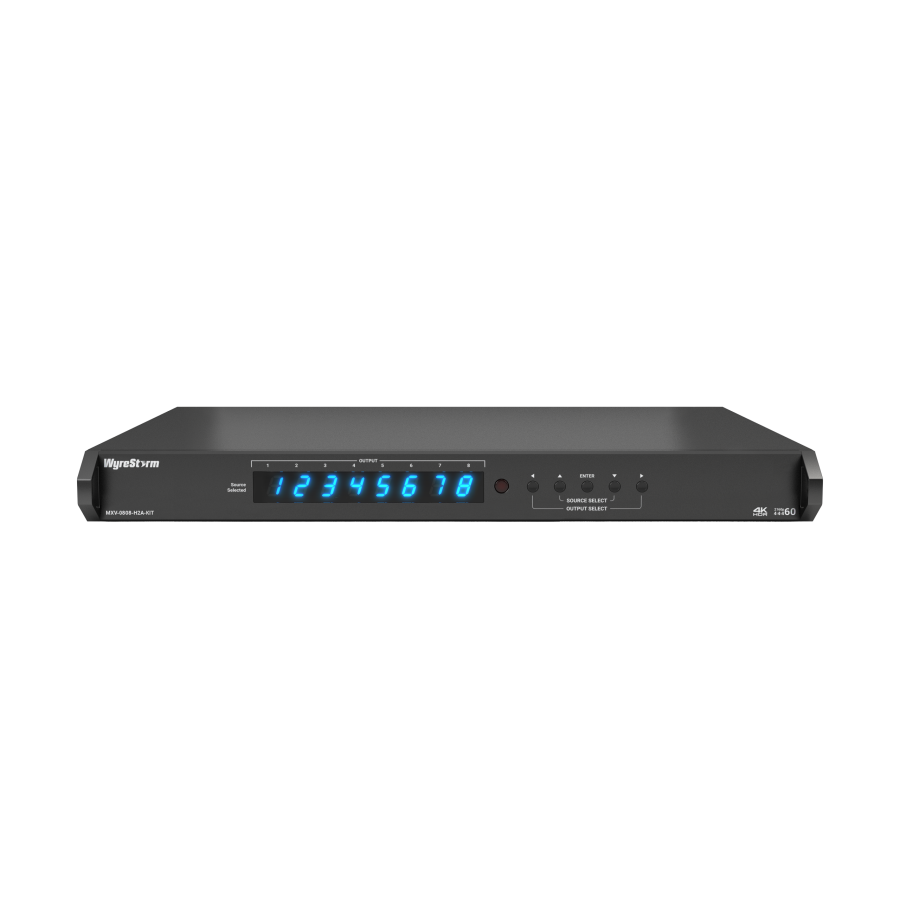 Alternative view of 4K60 8×8 HDBaseT Matrix Kit with 8x Receivers