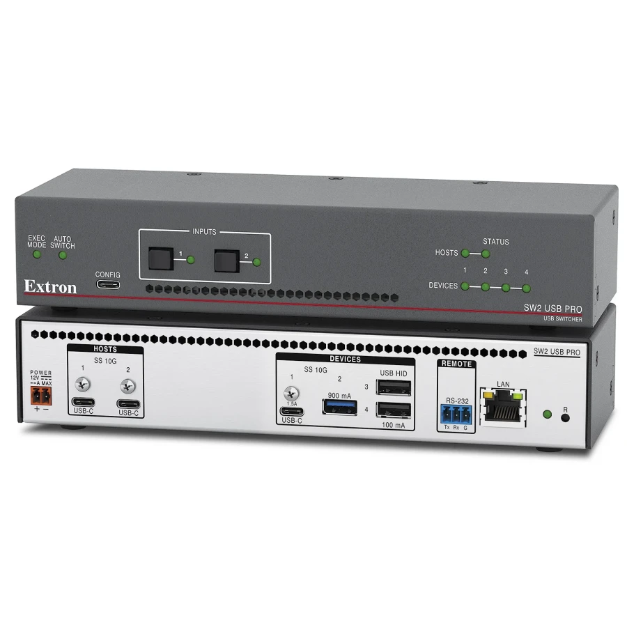 Alternative view of SW USB Pro Series Two and Four Input USB 10G Switchers